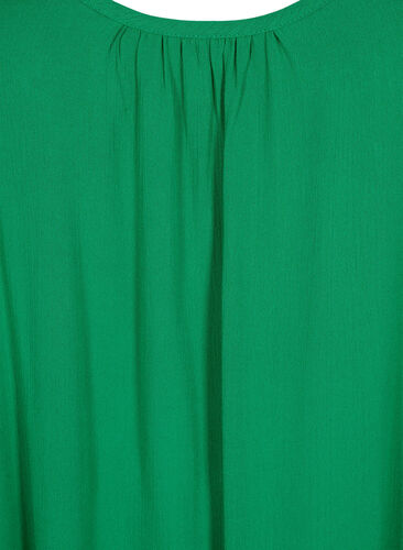 Ensfarvet strop kjole i viskose, Jolly Green, Packshot image number 2