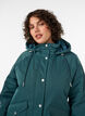 Vatteret parka med aftagelig h&aelig;tte, Gr&oslash;n, Model image number 3