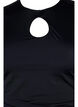 Badedragt med korte ærmer, Black, Packshot image number 2