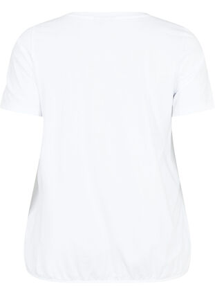 Bomulds t-shirt med folieprint, B. White w. Believe, Packshot image number 1