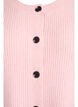 Ribstrikket cardigan med knapper, Lyser&oslash;d, Packshot image number 2