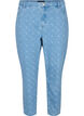 Mille mom fit jeans med print, Light blue denim, Packshot image number 0