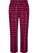 Pyjamasbukser i bomuld med tern, R&oslash;d, Packshot image number 0
