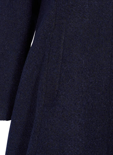 A-formet frakke med hætte, Night Sky Mel., Packshot image number 3