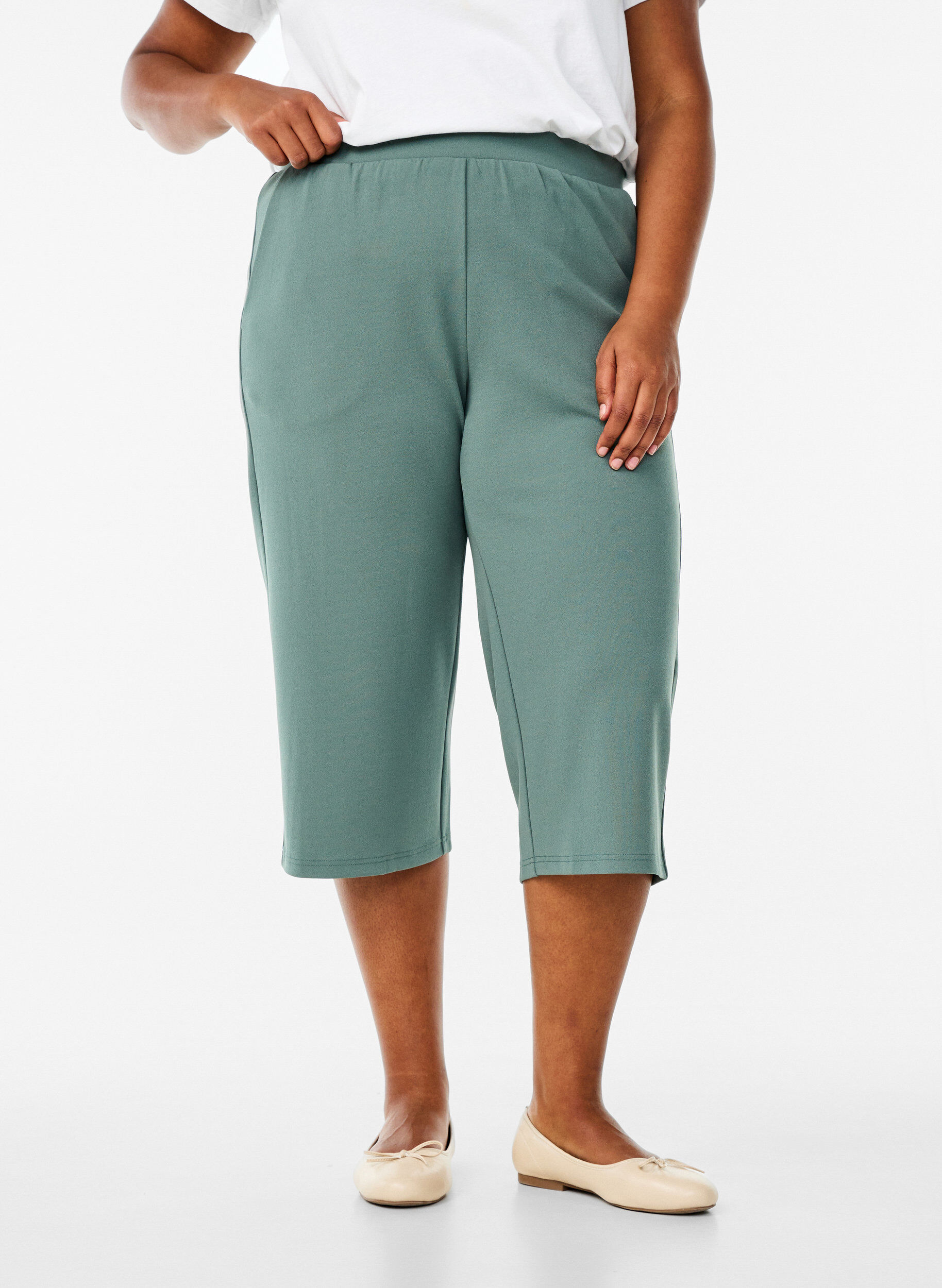 Zizzi FLASH - L&oslash;se knickers med h&oslash;j talje, Gr&oslash;n, Model image number 2