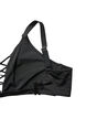 Bikini overdel med stringdetalje, Sort, Packshot image number 3