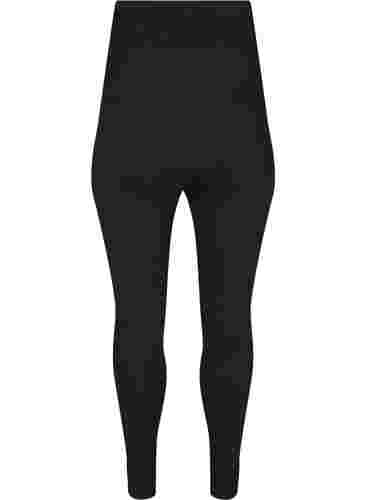 Graviditets leggings i bomuld, Black, Packshot image number 1