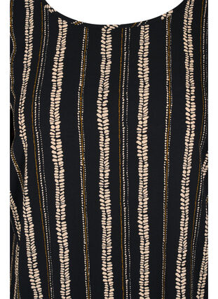 Printet kjole med korte ærmer, Graphic Stripe, Packshot image number 2