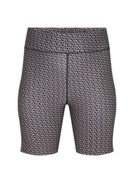 Printede træningsshorts , Black w. Text Print