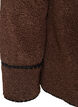 Teddyjakke med kontrastdetaljer, Brun, Packshot image number 4