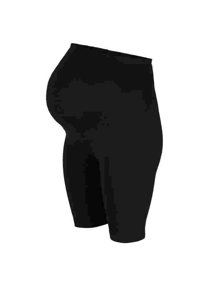 Tætsiddende graviditets shorts, Black, Packshot