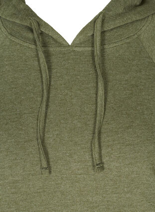 Sweatshirt med justerbar bund, Rifle Green Mel., Packshot image number 2