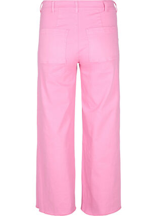 Flared jeans med høj talje, Pink, Packshot image number 1