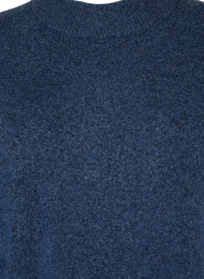 Lang strikbluse med lange ærmer, Bering Sea Mel., Packshot image number 2