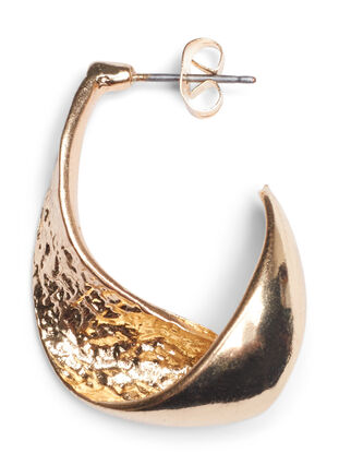 Guldfarvede øreringe, Gold, Packshot image number 2
