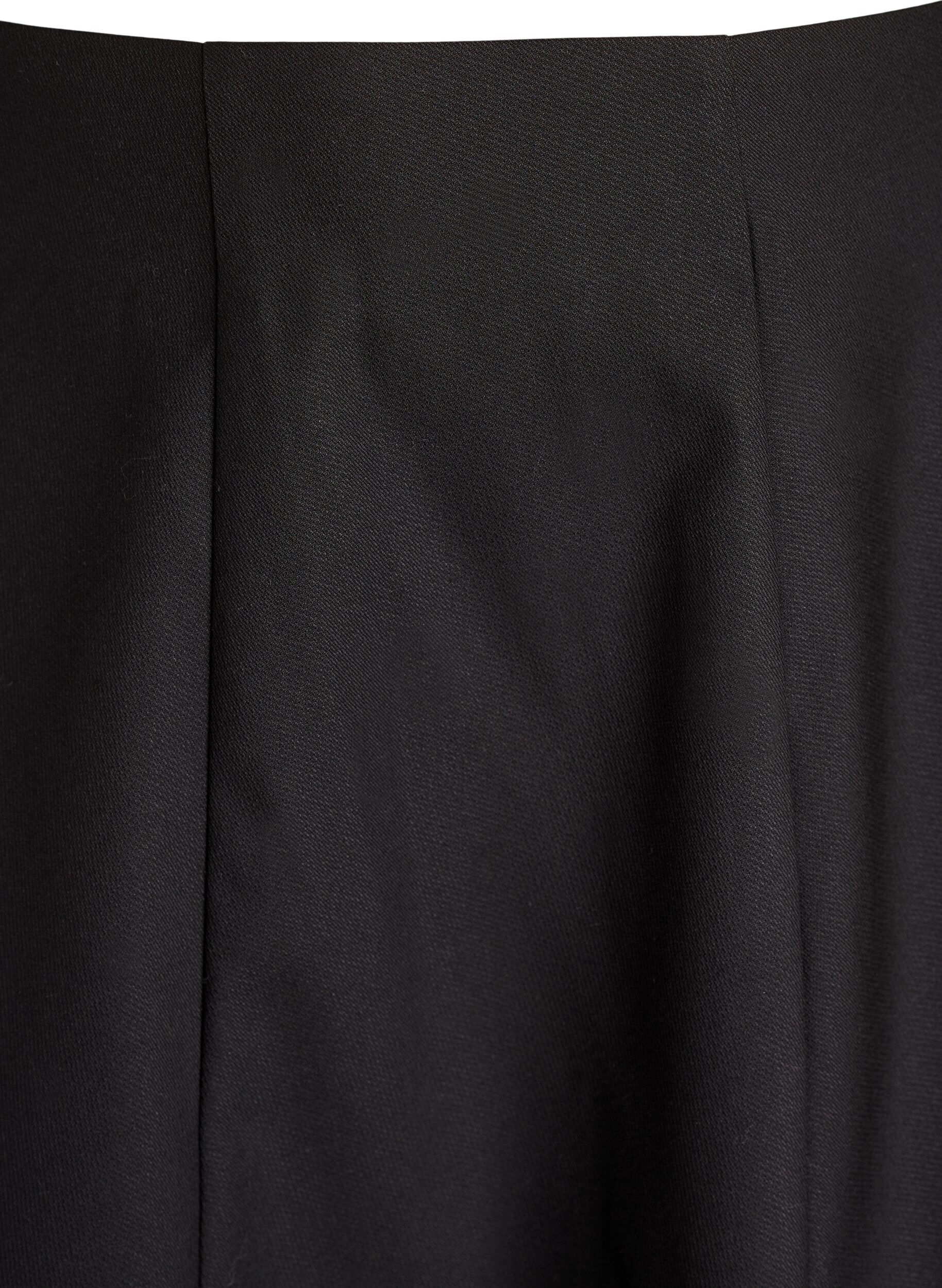 Zizzi Kort nederdel med A-shape, Sort, Packshot image number 2