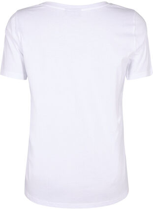 Bomulds t-shirt med motiv, B. White w. Face, Packshot image number 1