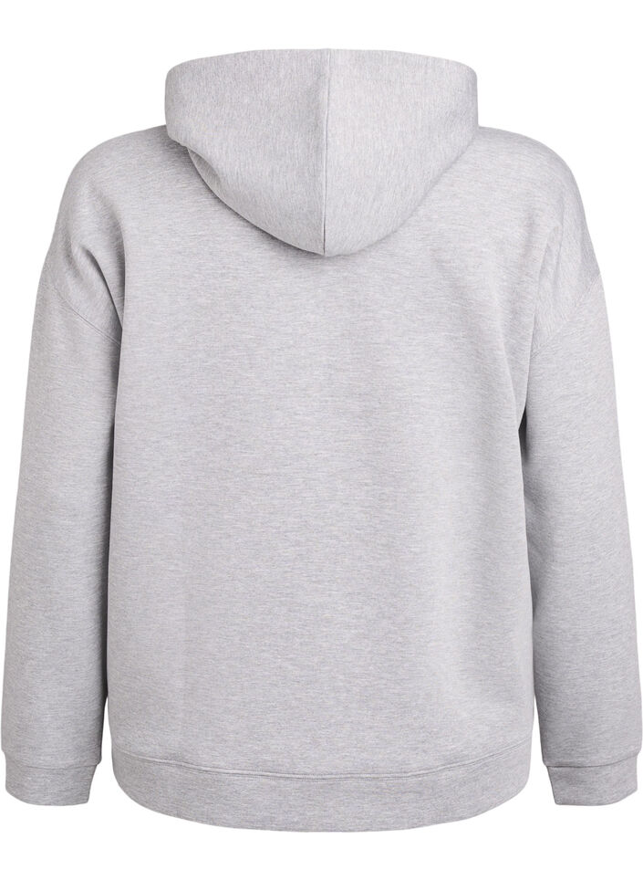 Scuba-h&aelig;ttetr&oslash;je med lynl&aring;s og lommer, Gr&aring;, Packshot image number 1