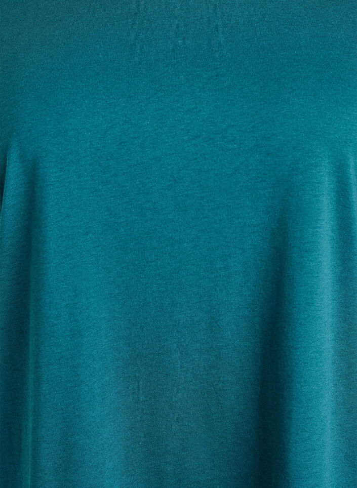 Kort&aelig;rmet t-shirt i bomuldsblanding, Gr&oslash;n, Packshot image number 2