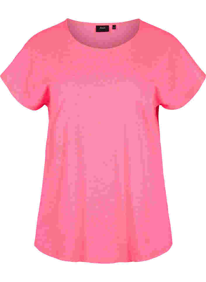 Neonfarvet t-shirt i bomuld, Neon Pink