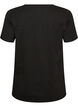 Jule t-shirt i &oslash;kologisk bomuld, Sort, Packshot image number 1