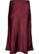 Satin midi-nederdel, R&oslash;d, Packshot image number 1