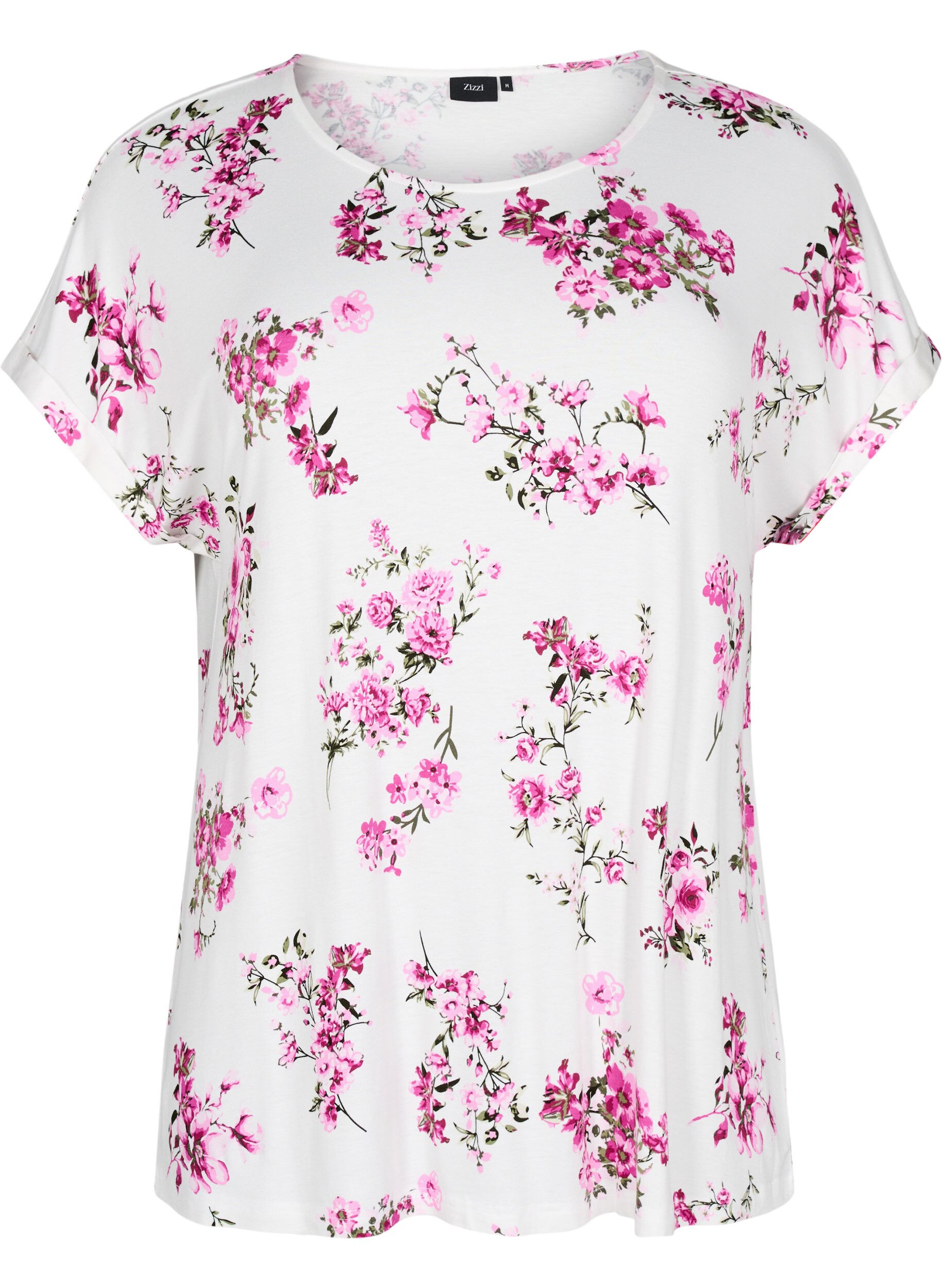 T-shirt med blomsterprint
