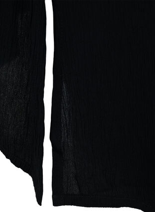 Printet strandkjole i viskose med justerbar talje, Black, Packshot image number 2