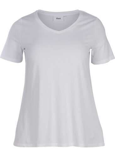 Basis t-shirt, Bright White, Packshot image number 0