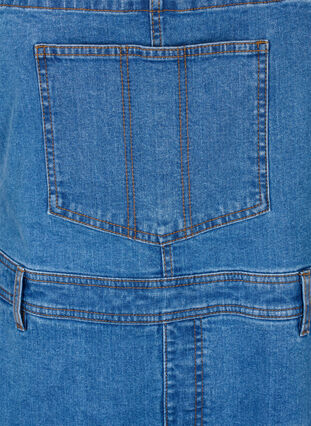 Overalls-shorts i denim, Light blue denim, Packshot image number 2