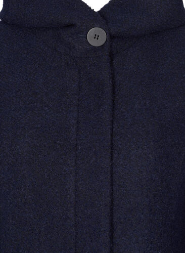 A-formet frakke med hætte, Night Sky Mel., Packshot image number 2