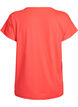 Ensfarvet tr&aelig;nings t-shirt, Orange, Packshot image number 1