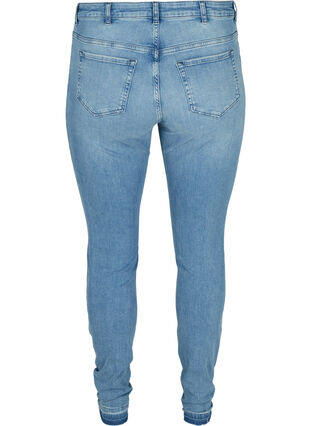 Super slim Amy jeans med høj talje , Blue denim, Packshot image number 1