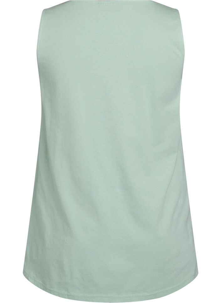 Bomuldstop med a-form, Gr&oslash;n, Packshot image number 1