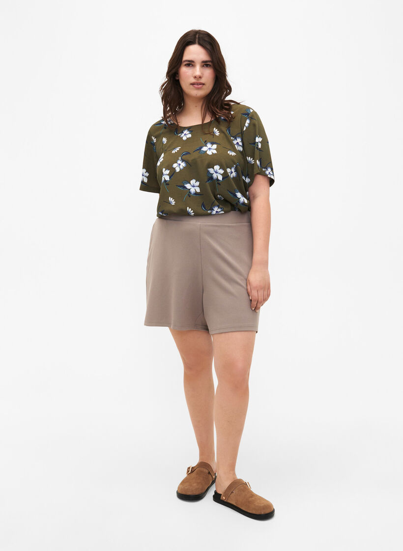 FLASH - Løse shorts med lommer, Beige, Model image number 1