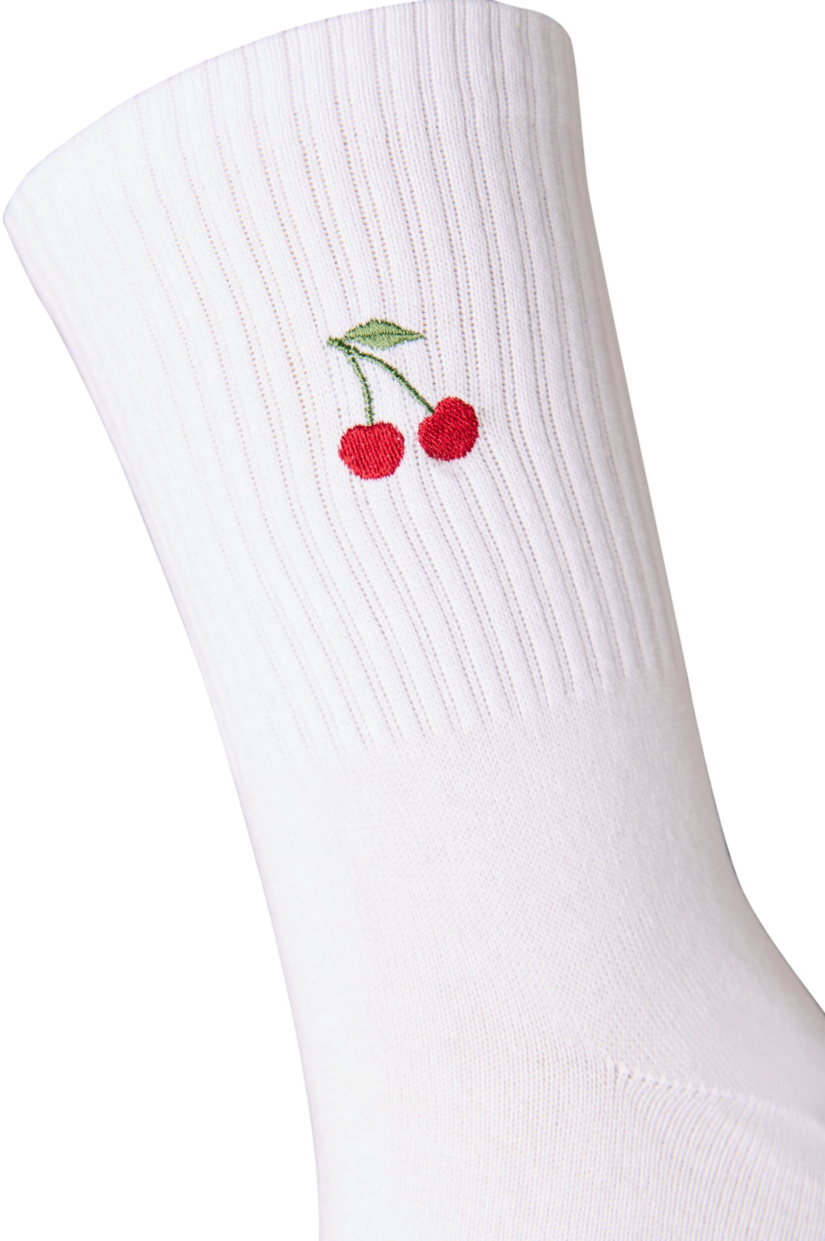 ZizziBomuldsstr&oslash;mper med motiv, Hvid, Packshot image number 2