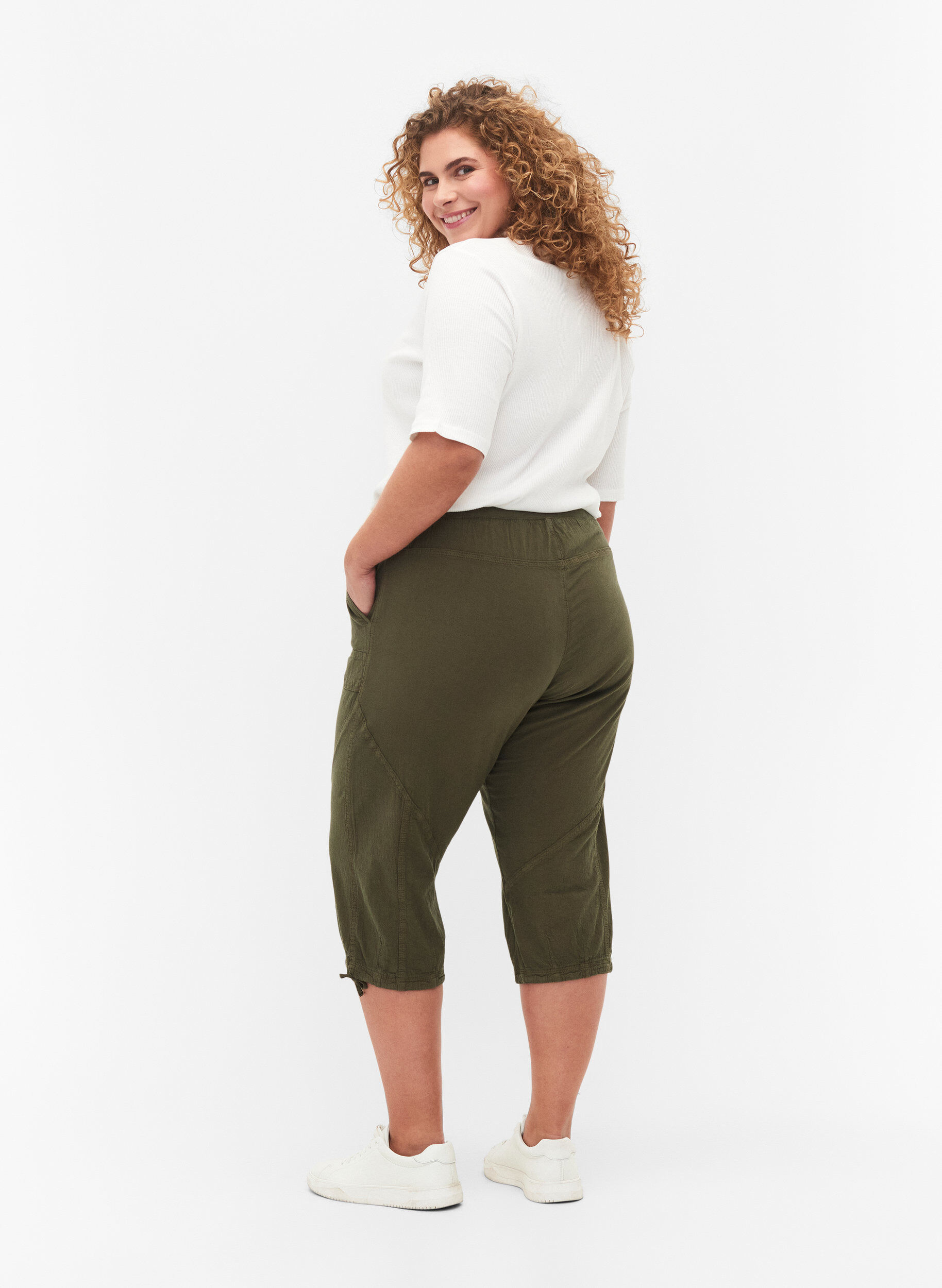 ZizziKnickers i bomuld, Gr&oslash;n, Model image number 1