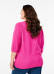 Strikket bluse med broderede blomster, R. Rose Mel. Comb, Model image number 1
