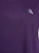 Ensfarvet tr&aelig;nings t-shirt, Lilla, Packshot image number 2
