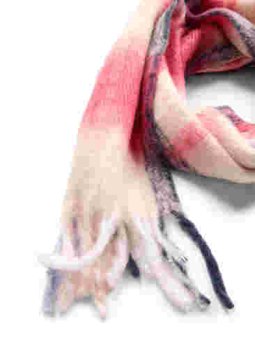 Halstørklæde med frynser, Pink, Packshot image number 1