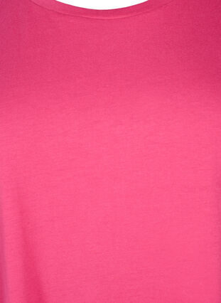 Kortærmet t-shirt i bomuldsblanding, Raspberry Sorbet, Packshot image number 2