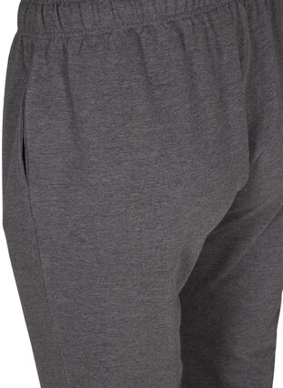 Sweatpants med vidde og lommer, Dark Grey Melange, Packshot image number 3