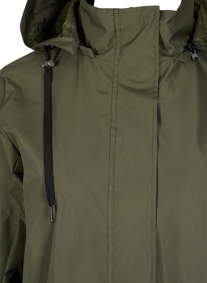 Vandtæt parka med aftagelig hætte, Forest Night, Packshot image number 2