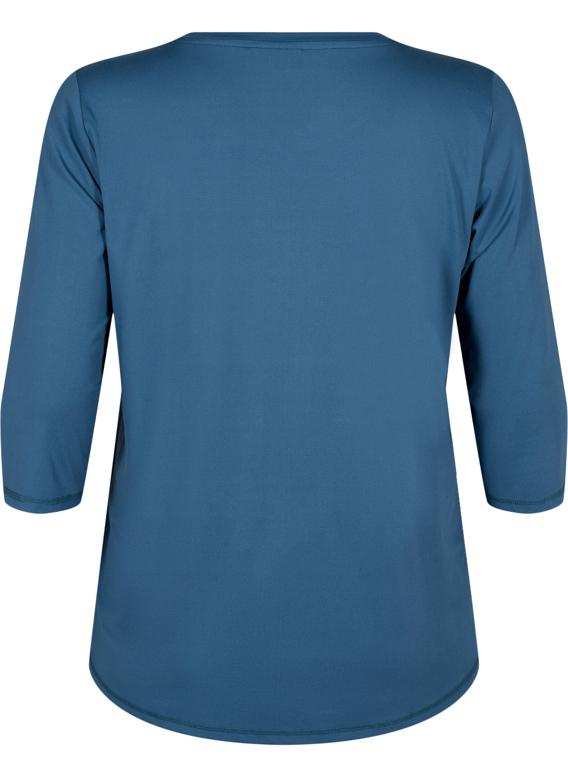 ZizziTr&aelig;ningsbluse med 3/4 &aelig;rmer, Bl&aring;, Packshot image number 1