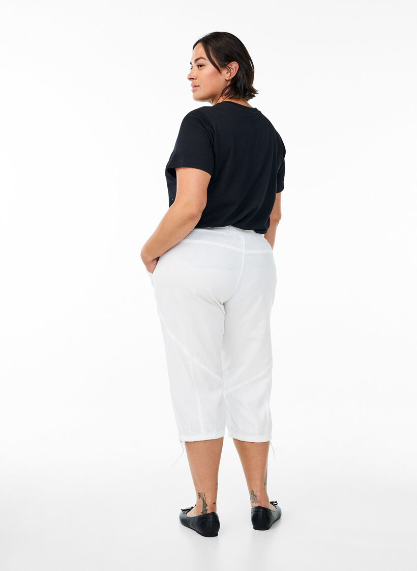 Knickers i bomuld, Hvid, Model image number 1