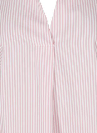 Stribet skjorte i økologisk bomuld, Blush Stripe, Packshot image number 2