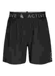Trænings shorts med baglomme, Black