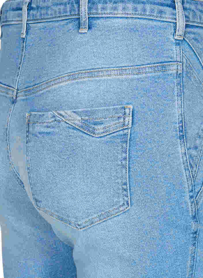 Super slim Amy jeans med markante syninger, Light blue, Packshot image number 3