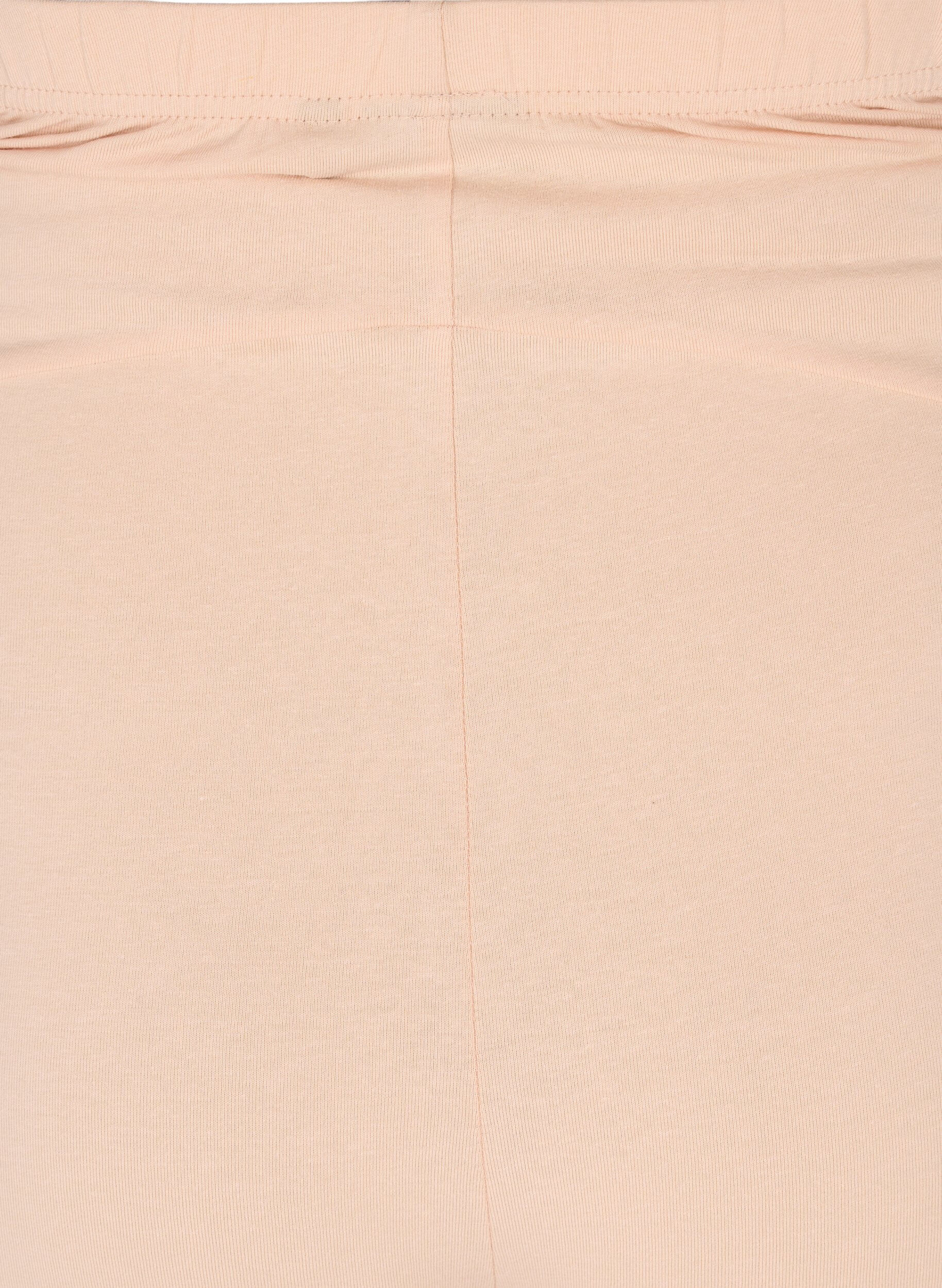 Zizzi T&aelig;tsiddende graviditetsshorts i bomuld, Beige, Packshot image number 3