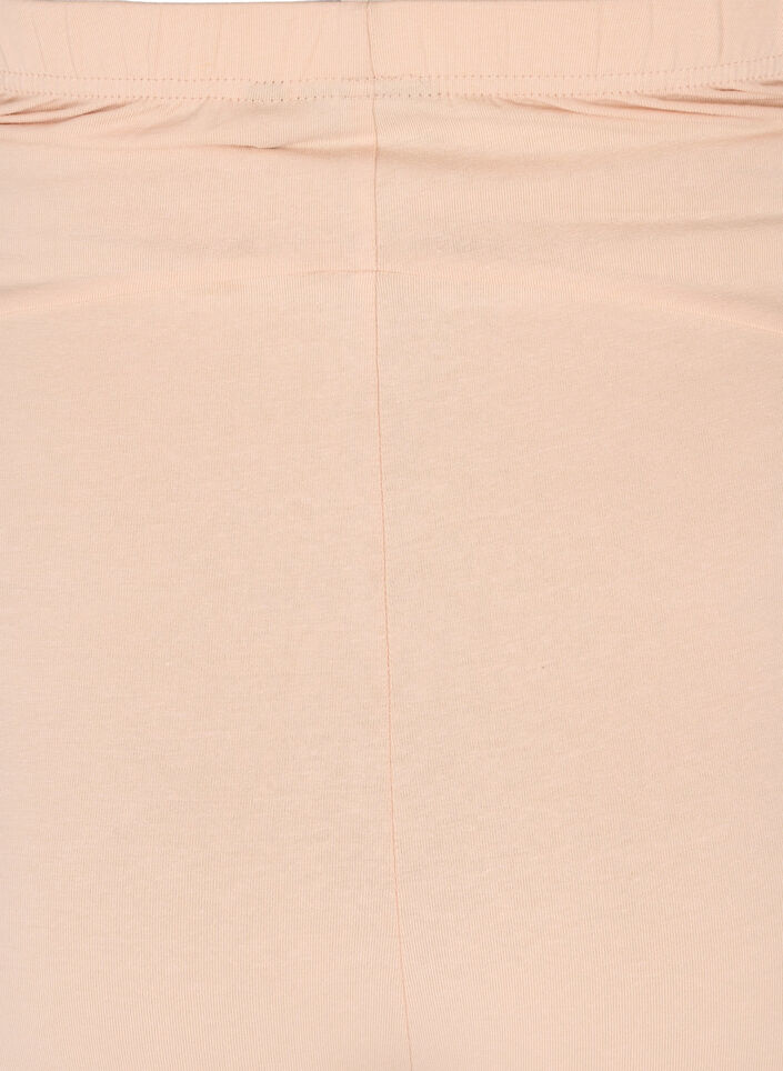 Tætsiddende graviditetsshorts i bomuld, Beige, Packshot image number 3